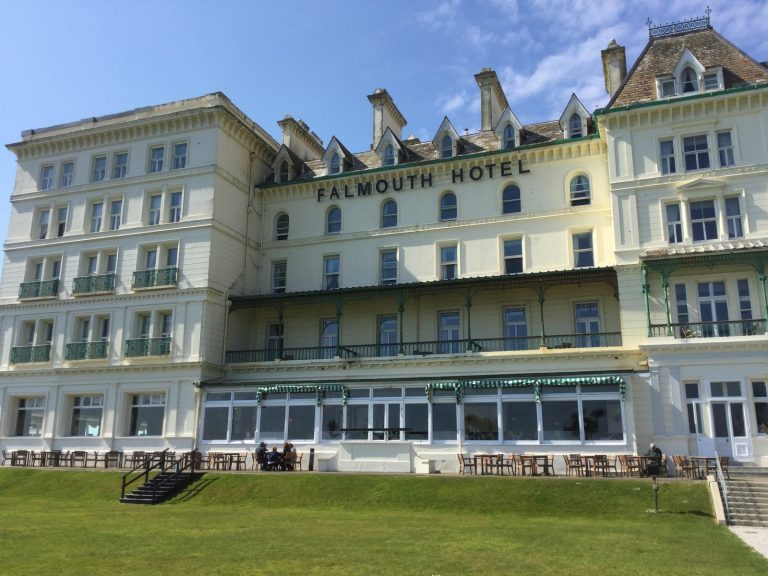 The Falmouth Hotel in Cornwall was our main base.